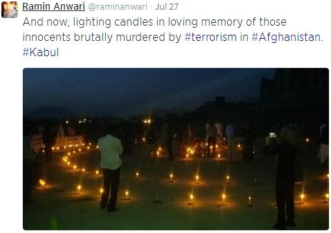 Ramin Anwari - Candle light vigil for Ghor victims