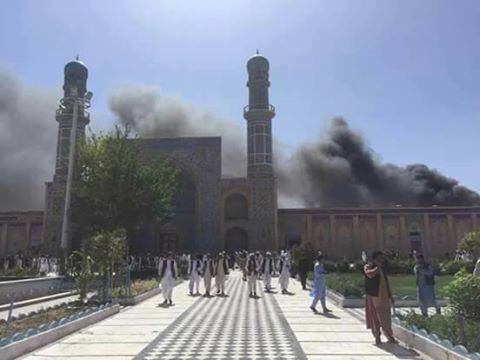 bomb blast at great mosque in Herat June 6, 2017