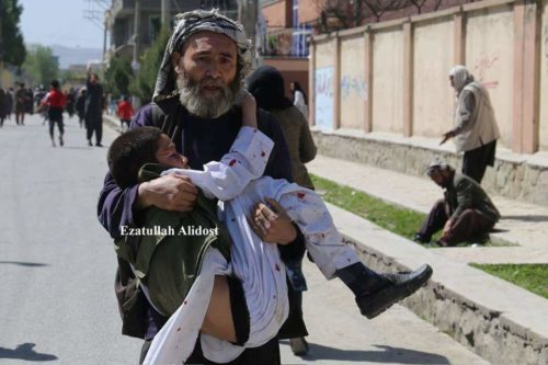 Afghanistan: Suicide bomber targets Hazara women, children at voter registration center in Kabul