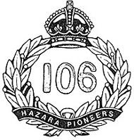 106 Hazara Pioneers Logo